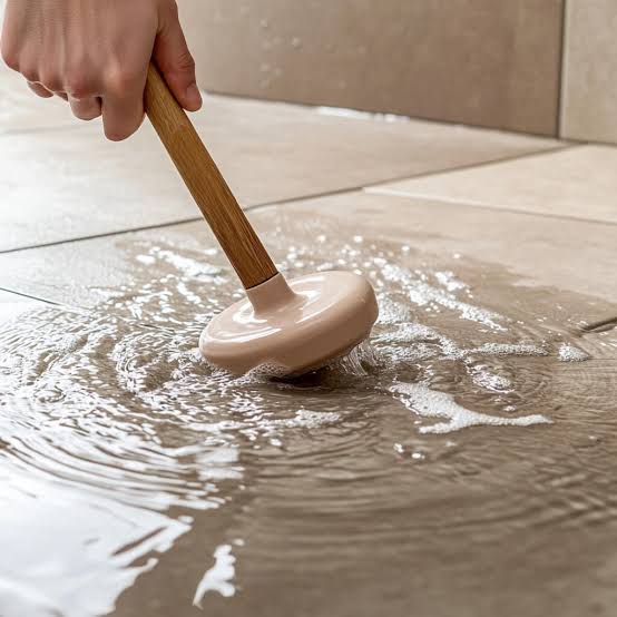Douche qui s'évacue lentement