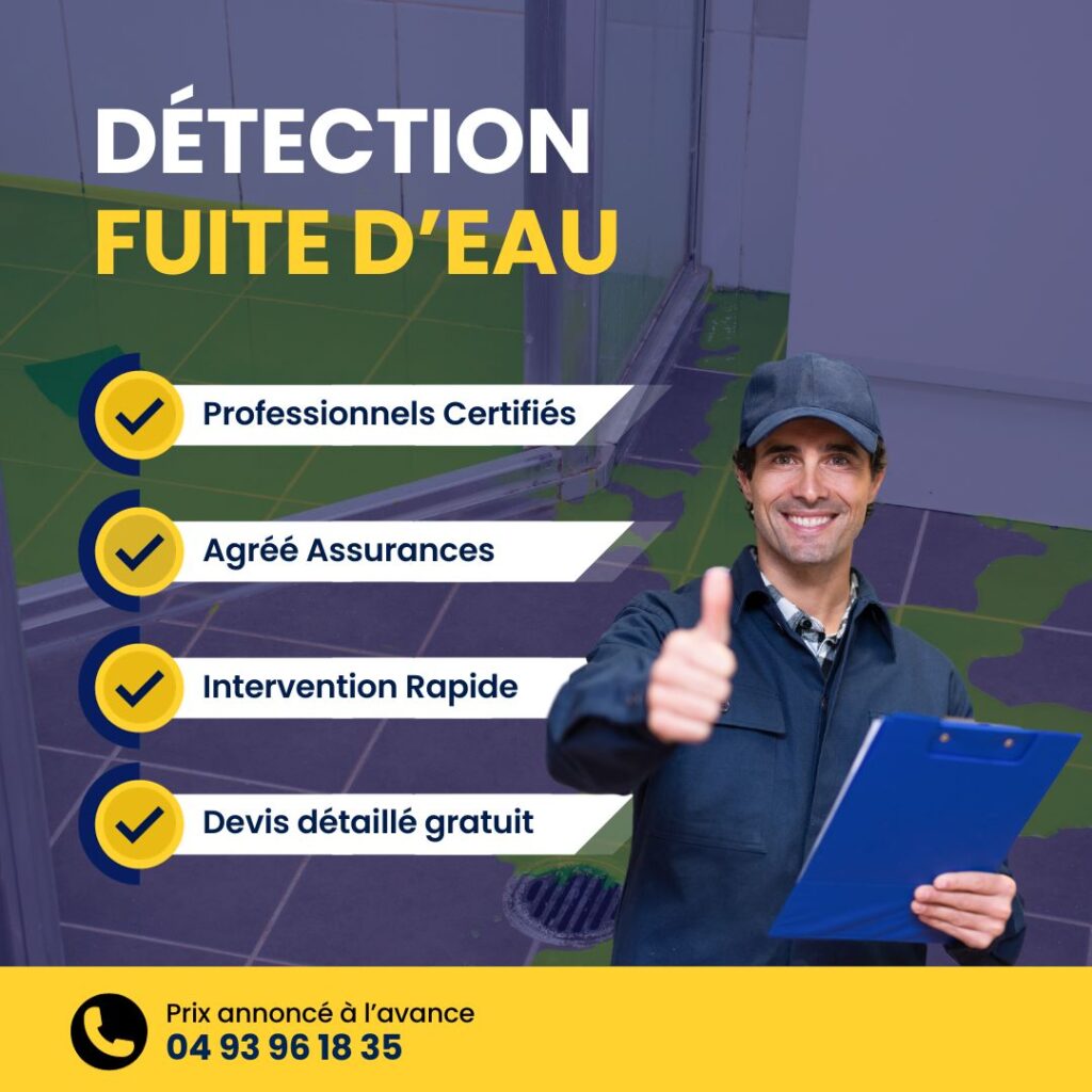 Utilisation Caméra de détection de fuite d'eau, Expertis-Detect