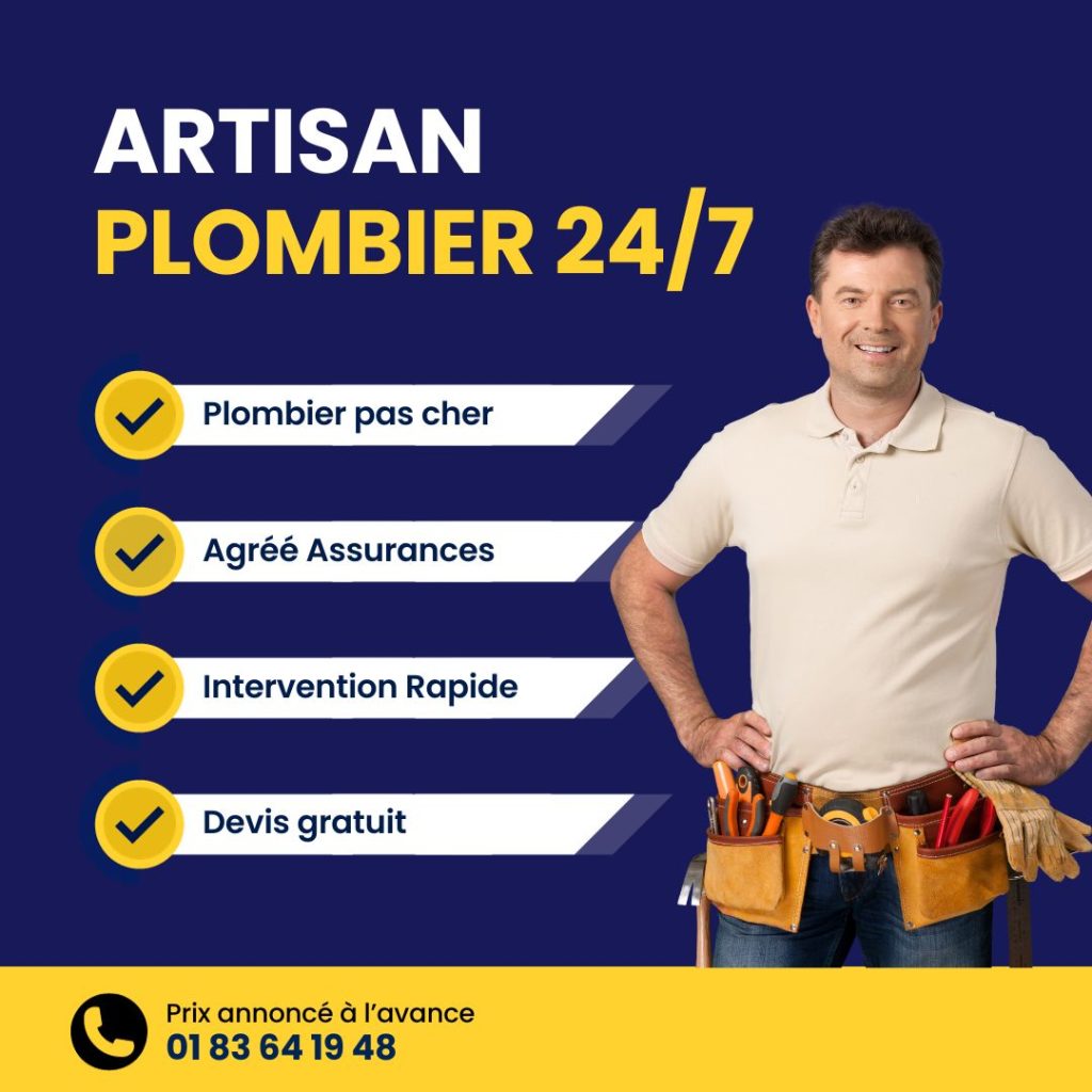 Artisan Plombier Montmagny - Dépannage 24h/24 et 7j/7