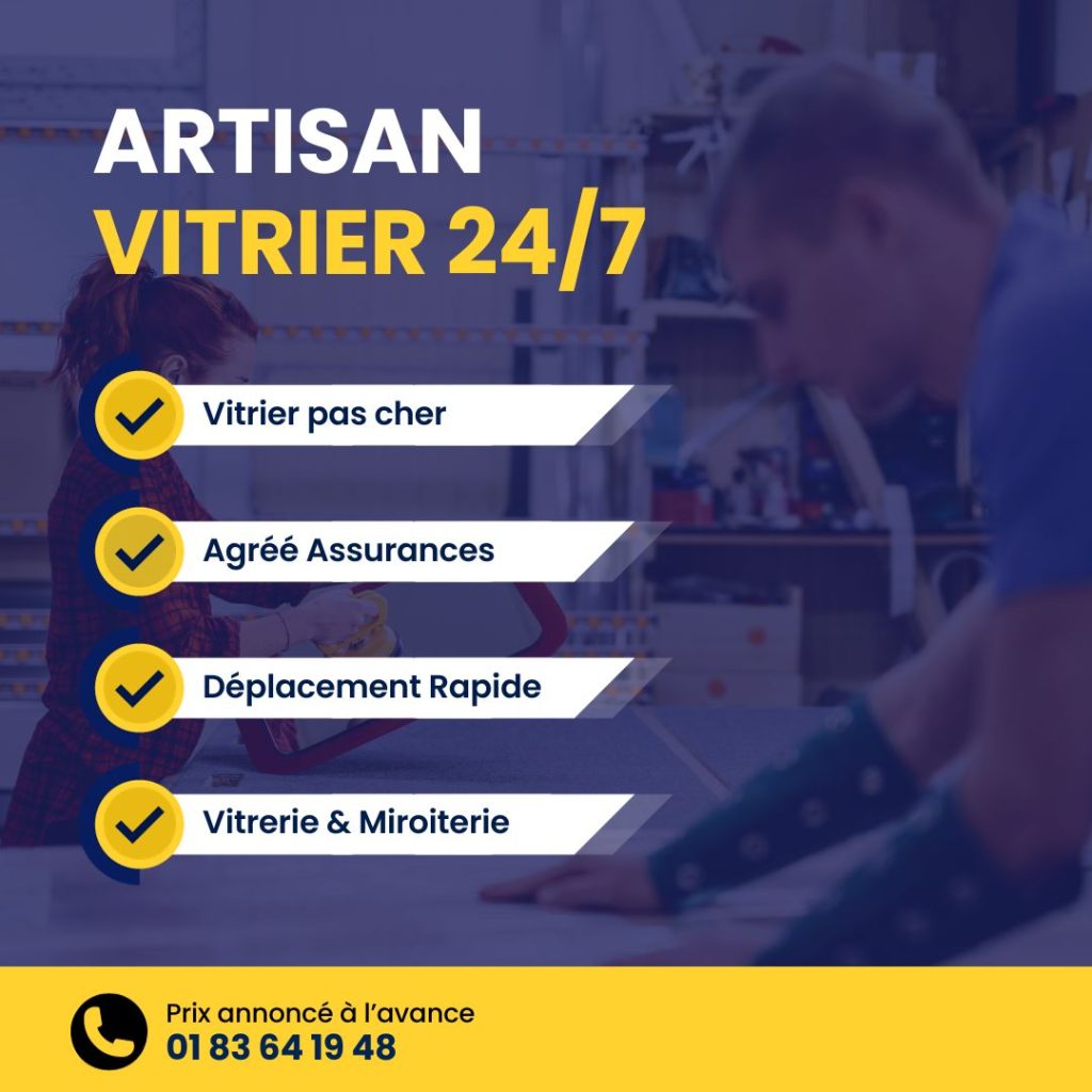 Vitrier Athis-Mons - Dépannage vitrerie 24h/24