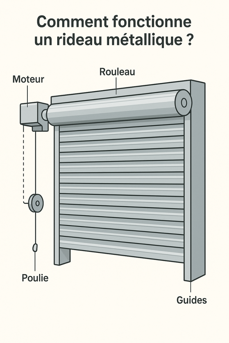 Comment fonctionne un rideau métallique ?